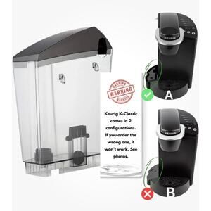 Keurig K-Classic parts - used - water reservoir, cup insert, cup overflow plate